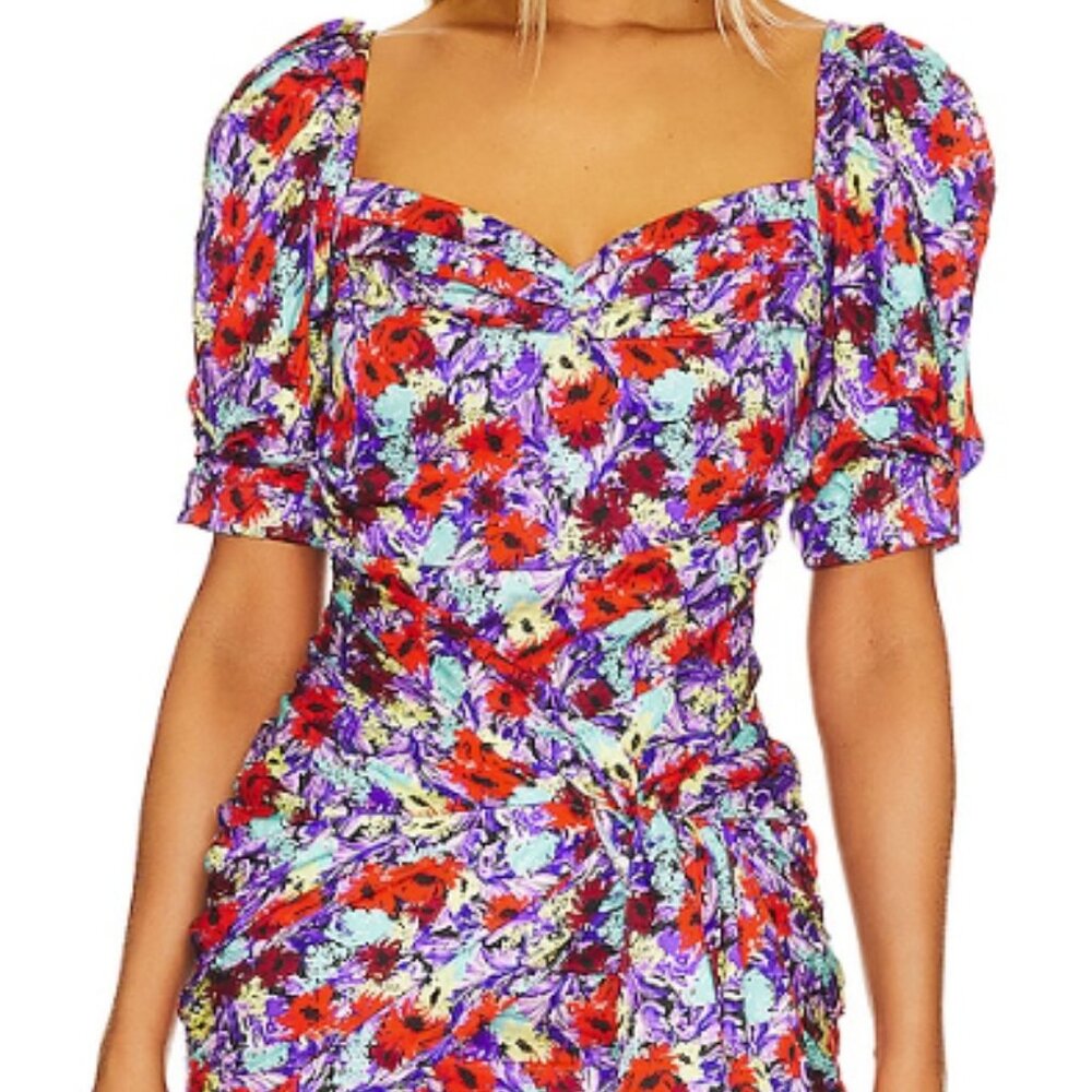 For Love and Lemons, Chiara Puff Sleeved Mini, Size S
